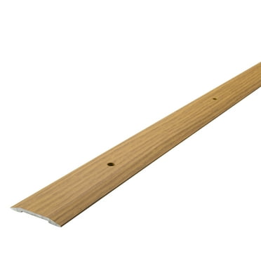 M-D Building Products 40134 1-1/4 In. X 72 In. Oak Aluminum METAL DECOR® Seam Binder w/ Screw Nails