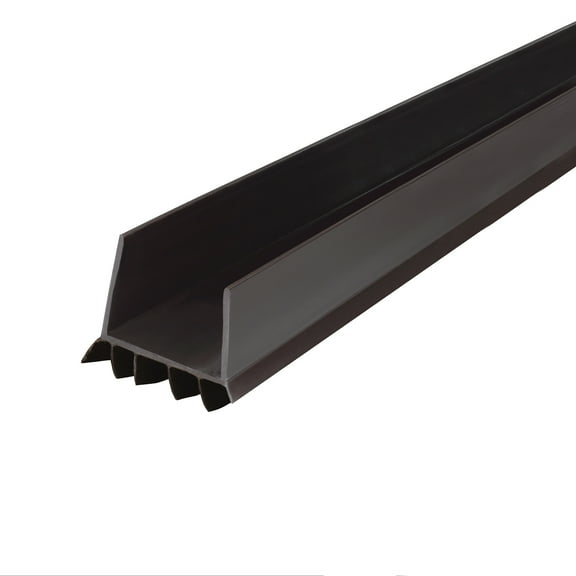 M-D Building Products 40718 36 in. Brown Vinyl DENYâ„¢ U-Shape Slide-On Under Door Seal