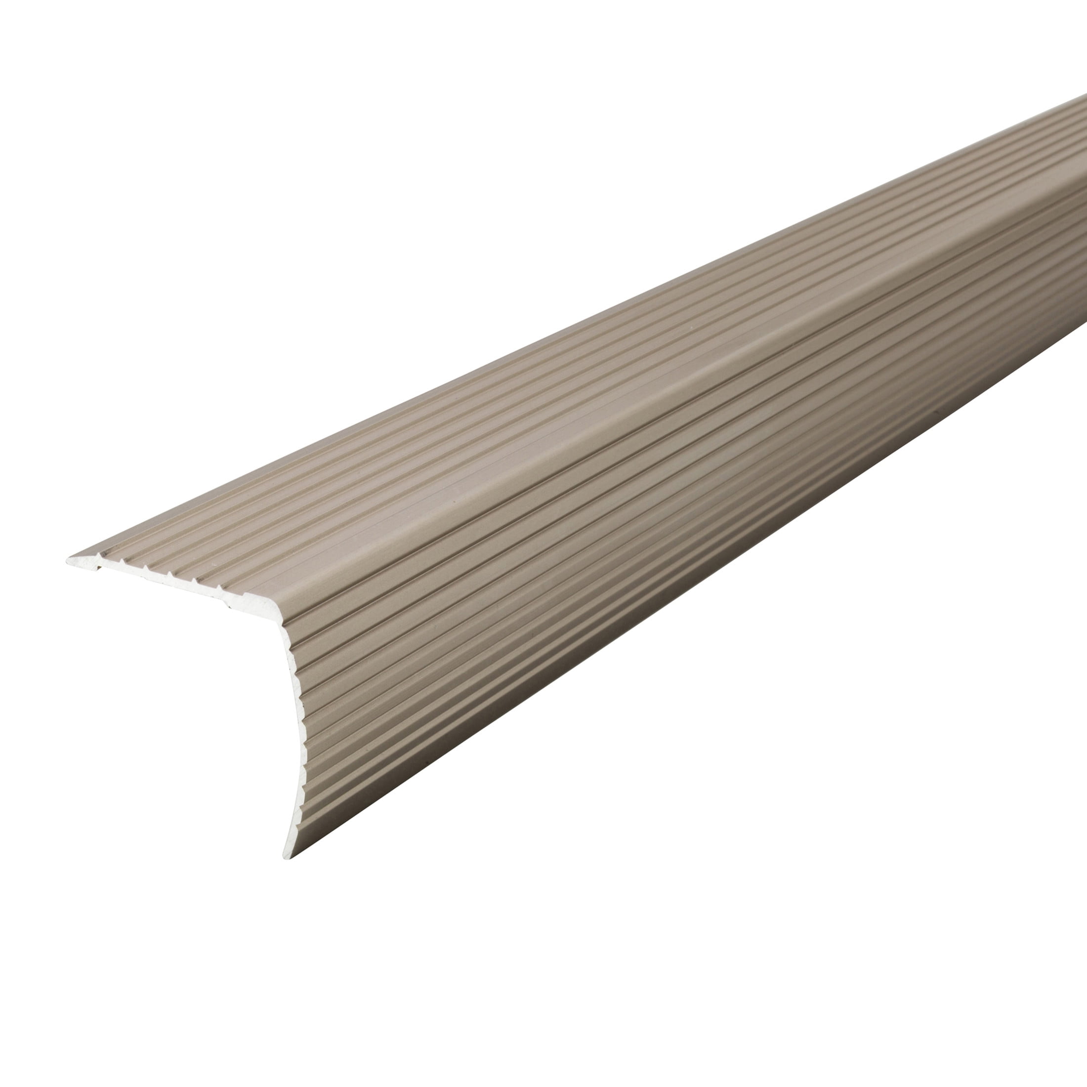 M-D Building Products 43310 36 In. Satin Nickel Aluminum CINCH® Fluted Stair Edging