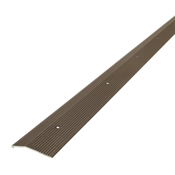M-D Building Products 43374 2 In. X 72 In. Forest Brown Aluminum Carpet Trim w/ Screw Nails