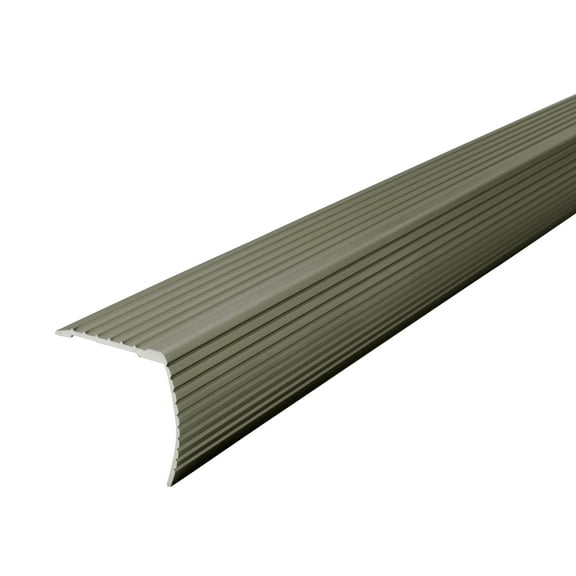 M-D Building Products 43377 72 In. Satin Nickel Aluminum CINCH® Fluted Stair Edging