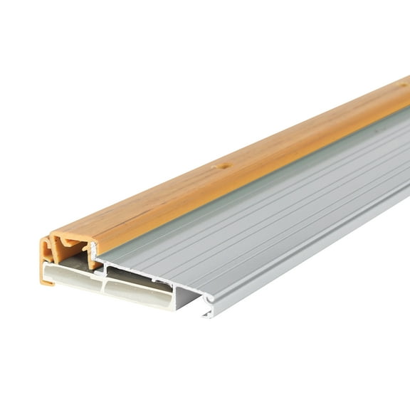 M-D Building Products 43822 4-9/16 in. x 1-3/8 in. x 36 in. Silver Adjustable Aluminum Thermal Break Threshold