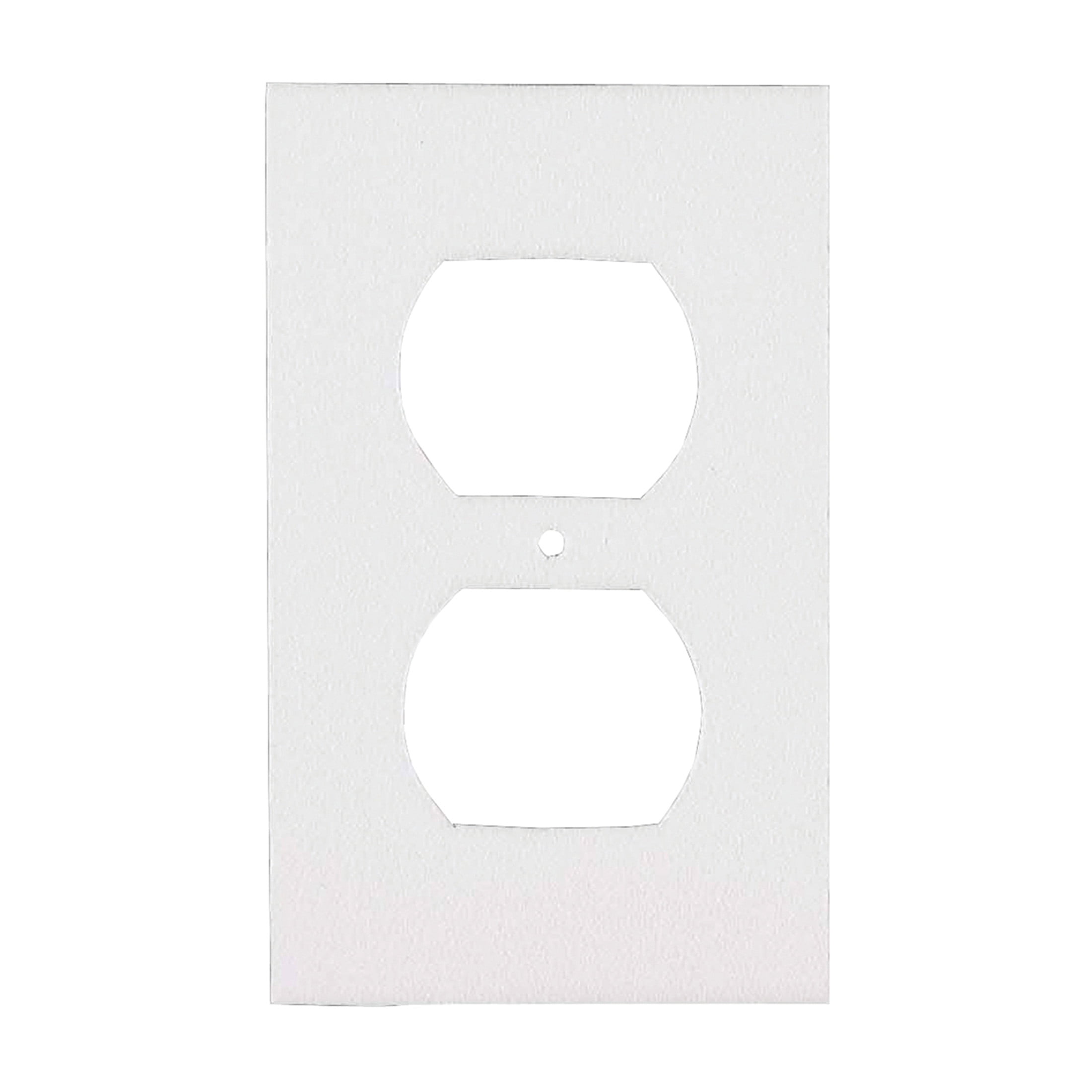 M-D Building Products 44822 White Outlet Sealers 400 Pack for Standard & GFCI Outlets