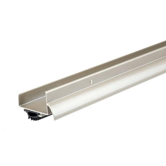 M-D Building Products 49000 36 in. Satin Nickel Aluminum U-Shape Screw-on Under Door Seal