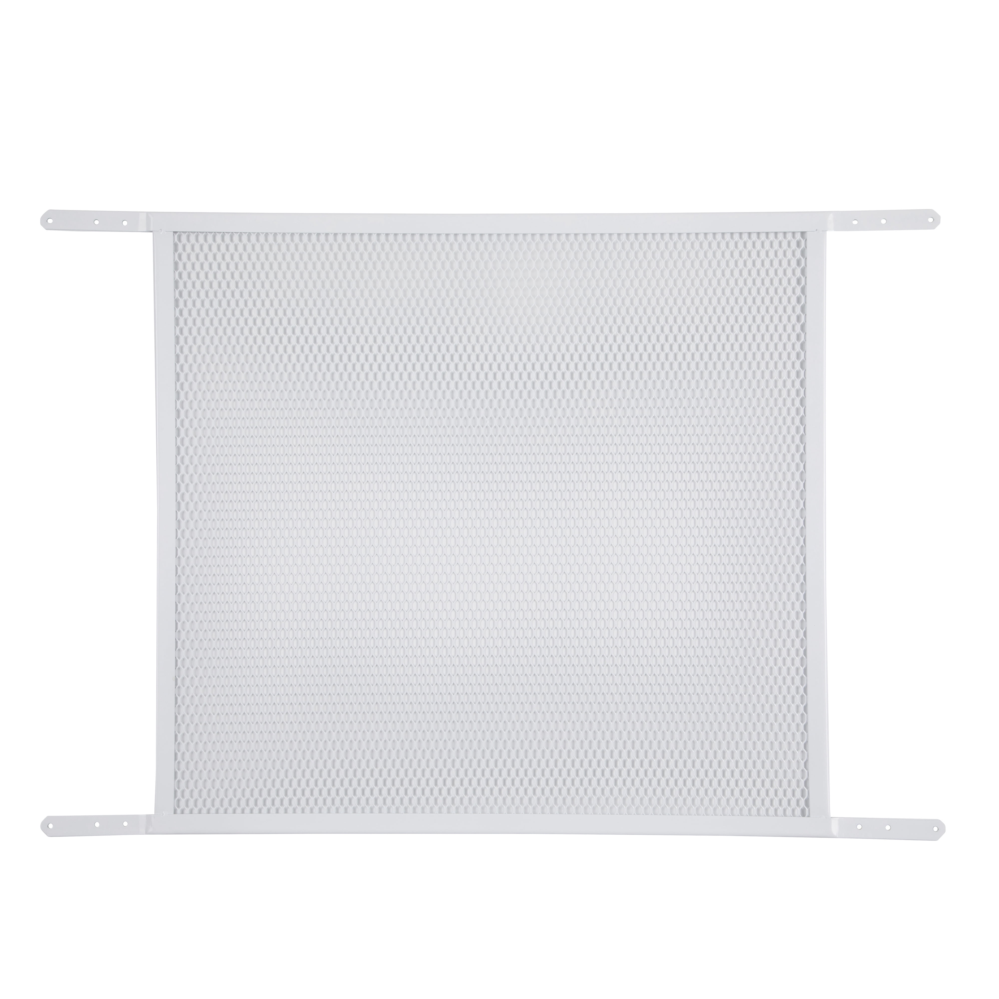 Adjustable White Steel Door Grille for 30-36 Inch Doors