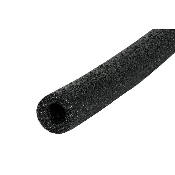 M-D Building Products 50240 1/2 in. Wall x 1-1/8 in. x 3 ft. Black Foam Tube Pipe Insulation 4 Sticks Per Bag