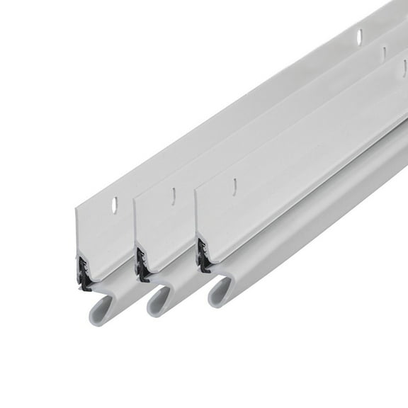 M-D Building Products 52047 White Aluminum and Premium Rubber Heavy-duty Screw-on Top and Sides Door Seal Kit