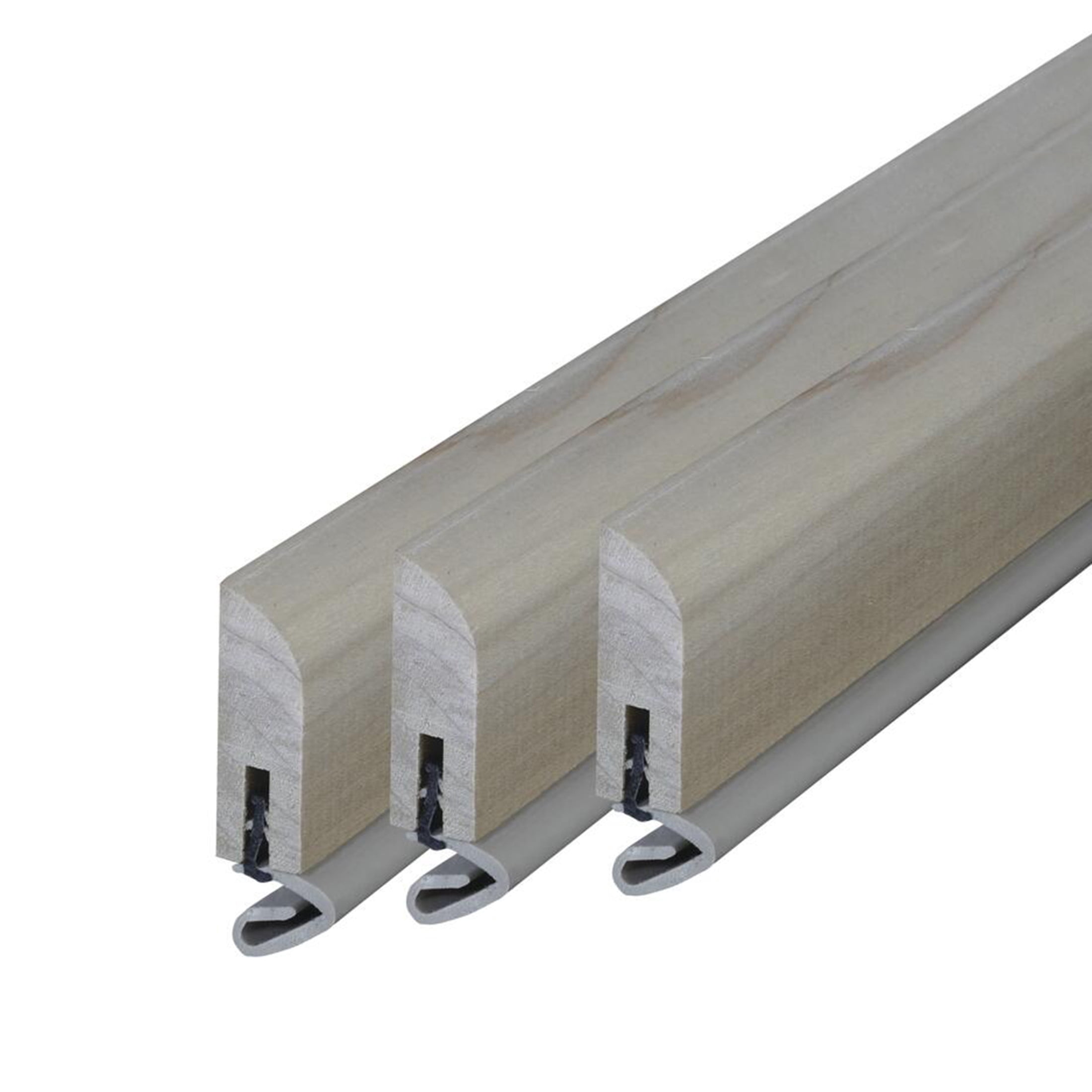 M-D Building Products 52050 Natural Hardwood and Premium Rubber Nail-on Top and Sides Door Seal Kit
