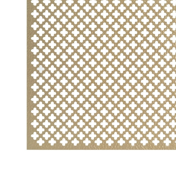 M-D Building Products 56016 12 in. x 24 in. x .020 in. Brass Aluminum Sheet Cloverleaf