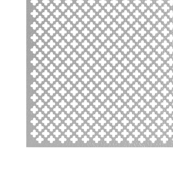 M-D Building Products 57166 36 in. x 36 in. x .020 in. Mill Aluminum Sheet Cloverleaf