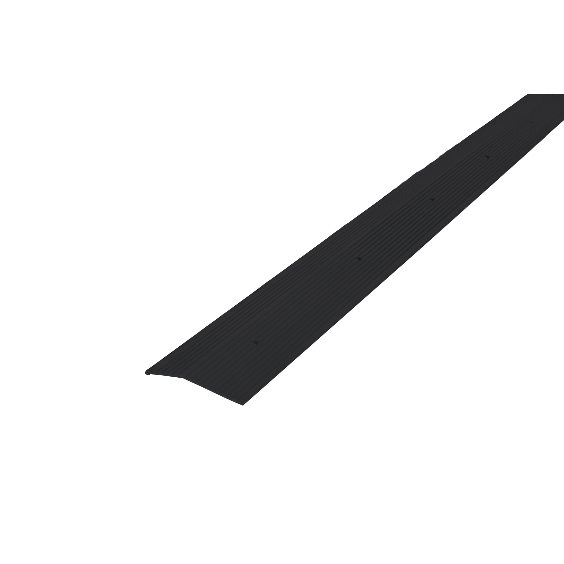 M-D Building Products 66271 2 in. x 36 in. Matte Black Aluminum Carpet Trim w/ Screw Nails