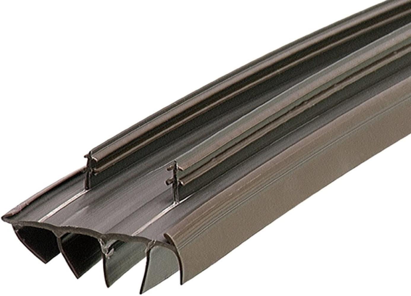 M-D Building Products 67967 Kerf Style 36 Inch Vinyl Replacement Door Bottom with Vinyl Fins, Brown (2 Pack), Improve the energy efficiency of.., By Brand MD Building Products