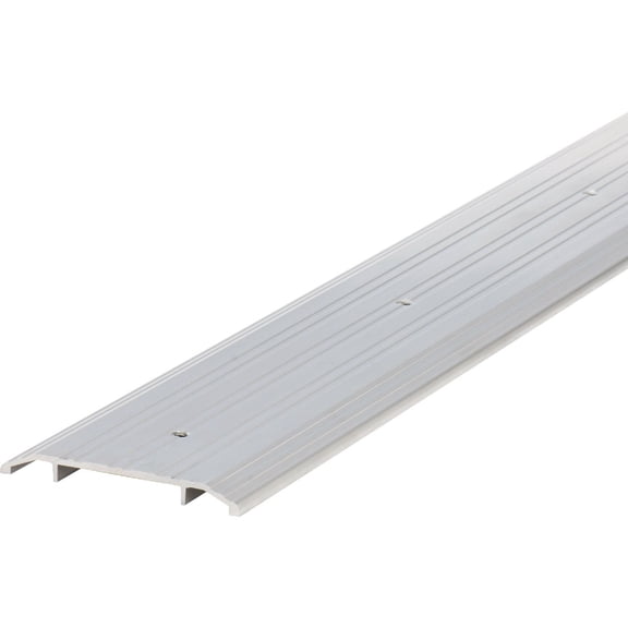 M-D Building Products 68320 Aluminum Commercial Flat-Profile Threshold: Durable and Sleek Entryway Access Solution Draft Protection (5 in. x 1/2 in. x 36 in.) (Silver)