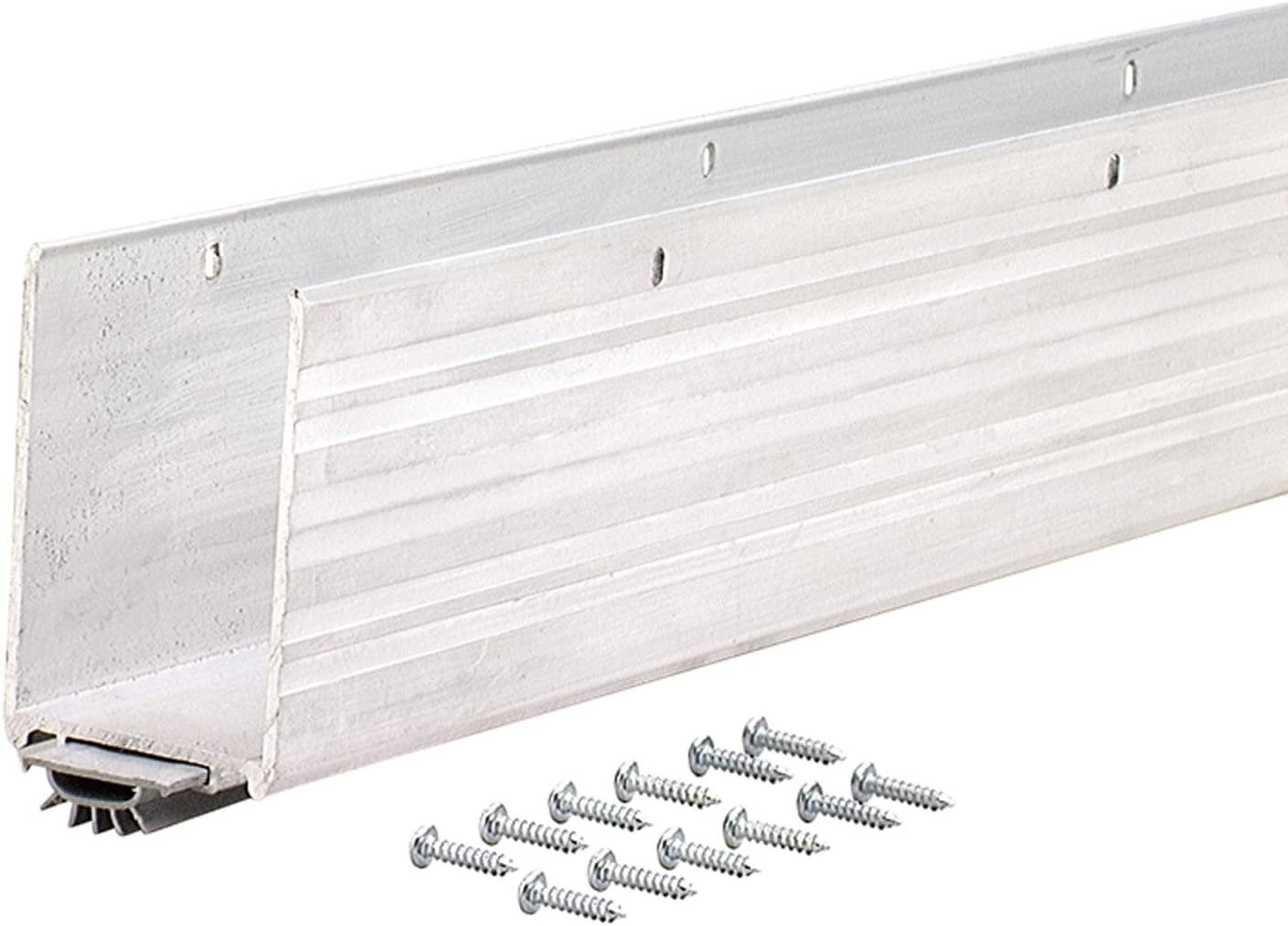 M-D Building Products 68593 1-3/4x36-Inch Aluminum Weatherstrip Door Bottom with Mill/Vinyl Finish