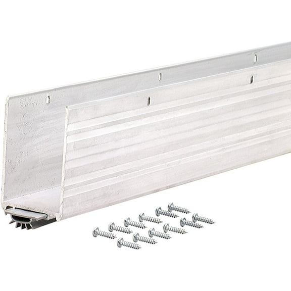 M-D Building Products 68593 1-3/4x36-Inch Aluminum Weatherstrip Door Bottom with Mill/Vinyl Finish