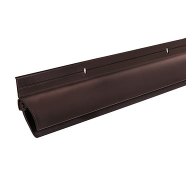 M-D Building Products 68734 36 in. Bronze Aluminum & Vinyl with Drip Cap Commercial Screw-on Door Sweep