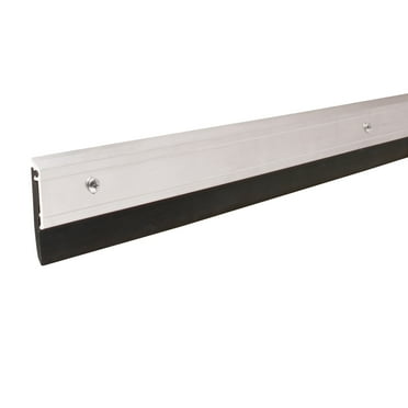 M-D Building Products 69604 48 in. Silver Aluminum and Thermoplastic Rubber Commercial Screw-on Door Sweep
