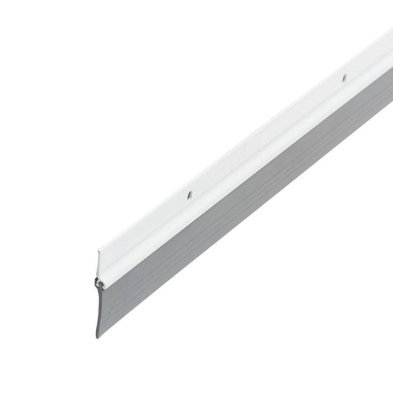M-D Building Products 69648 48 in. White Aluminum and Vinyl Heavy-duty Screw-on Door Sweep