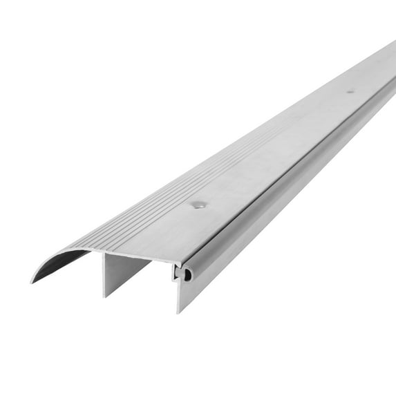 M-D Building Products 69698 3-1/4 in. x 1 in. x 72 in. Silver Aluminum and Vinyl High-Profile Commercial Outswing Door Threshold