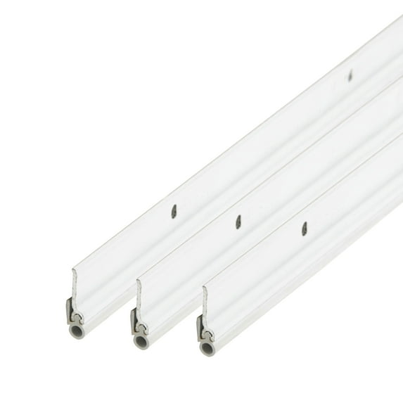 M-D Building Products 69923 36 in. x 84 in. White Flat-design Aluminum and Vinyl Commercial Screw-on Top and Sides Door Seal Kit