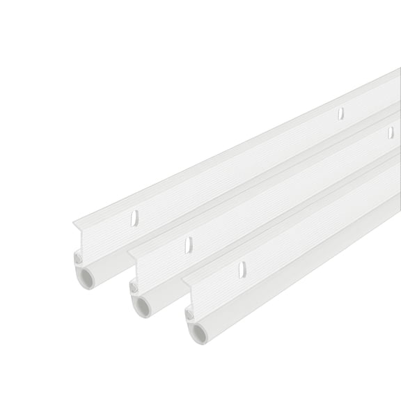 M-D Building Products 69923 36 in. x 84 in. White Flat-design Aluminum and Vinyl Commercial Screw-on Top and Sides Door Seal Kit