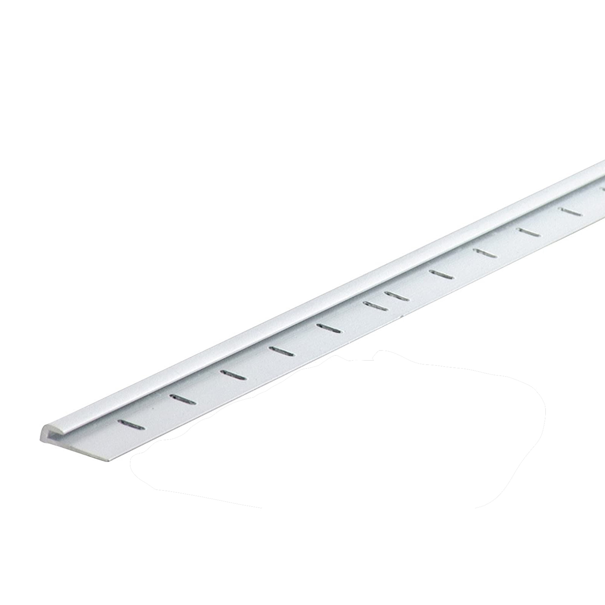 96-inch Satin Clear Aluminum Base Cap Moulding