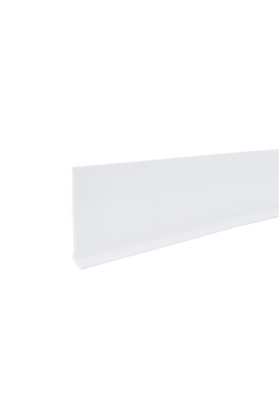 73897 4 in. x 60 ft. Snow White Vinyl Wall Base
