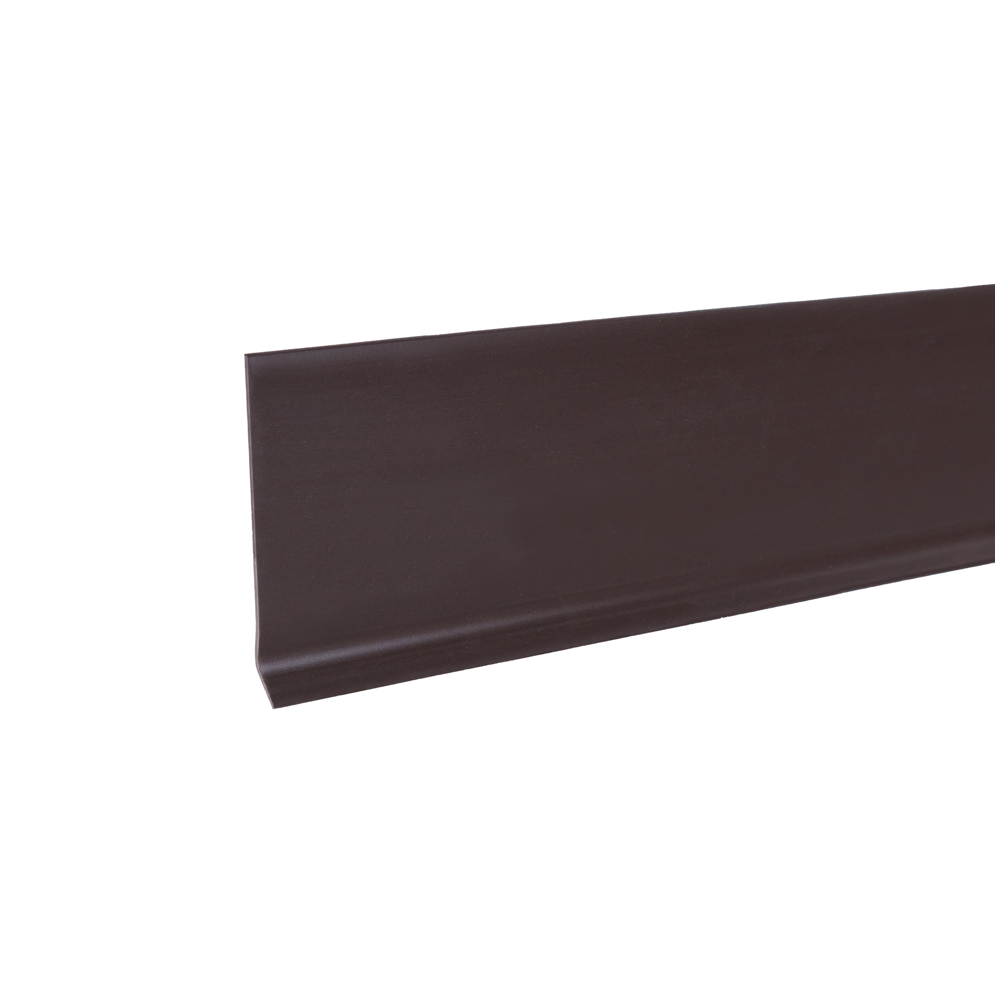 Flexible Brown Vinyl Wall Base Trim for Indoor Use