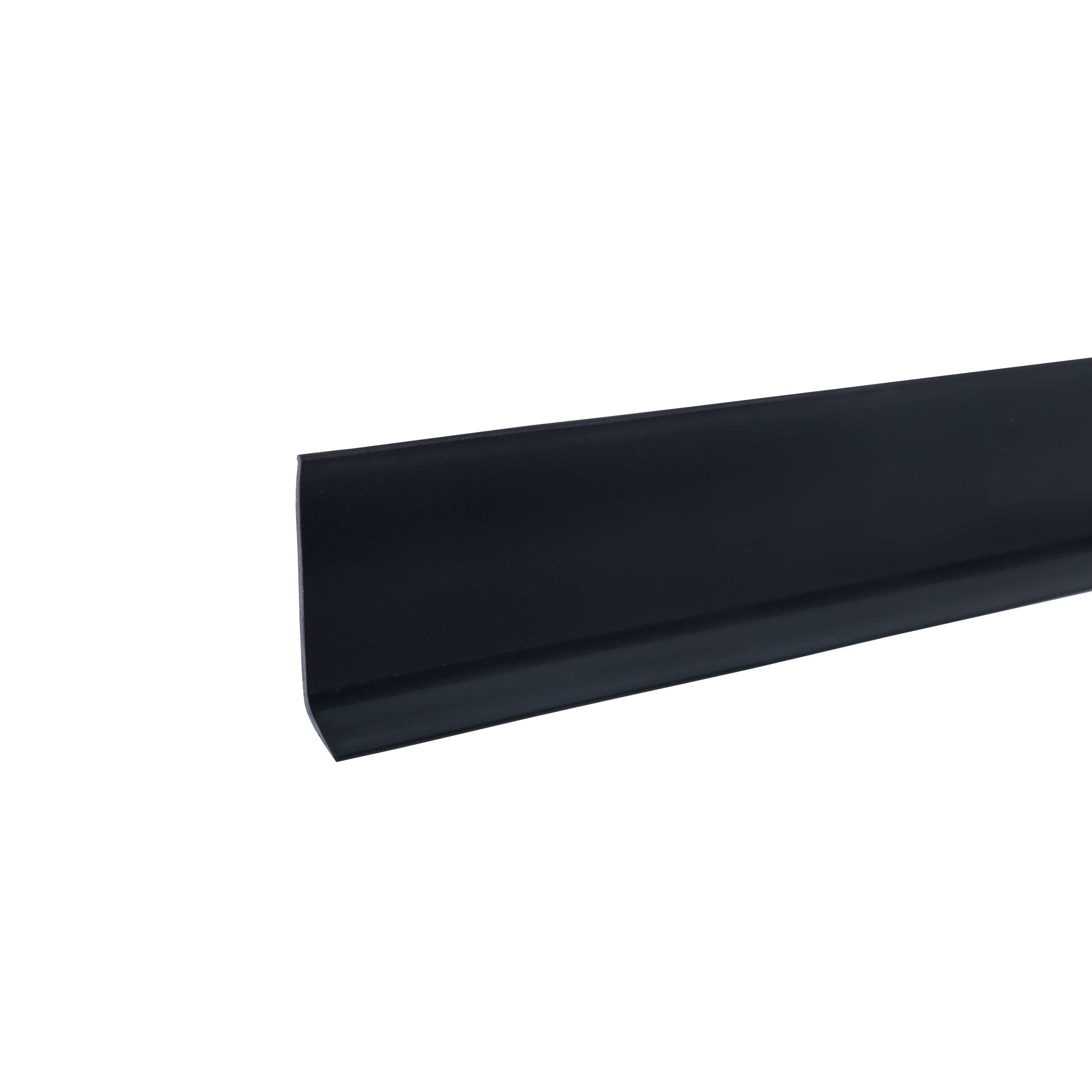 Black Vinyl 2-1/2-Inch Baseboard Trim, 120-Feet Roll