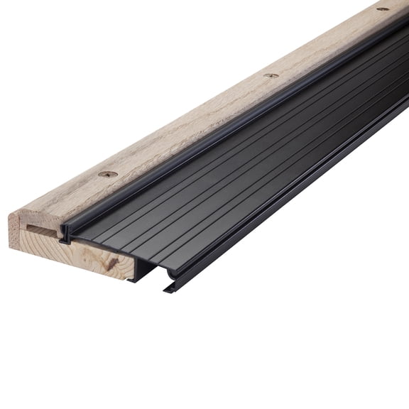 M-D Building Products 77792 4-9/16 in. x 1-1/8 in. x 36 in. Bronze Adjustable Aluminum & Hardwood Threshold