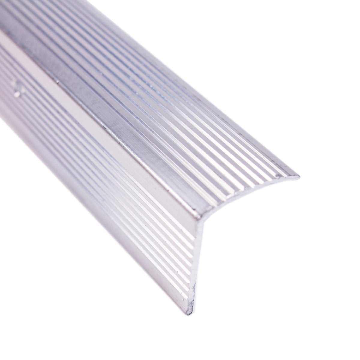 M-D Building Products Fluted Stair Edging - Aluminum, Silver - 1-1/8 x ...