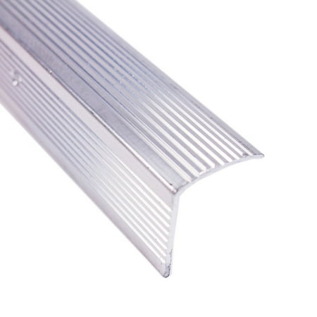 M-D Building Products Fluted Stair Edging - Aluminum, Silver - 1-1/8 x 36 In, Pack of 1