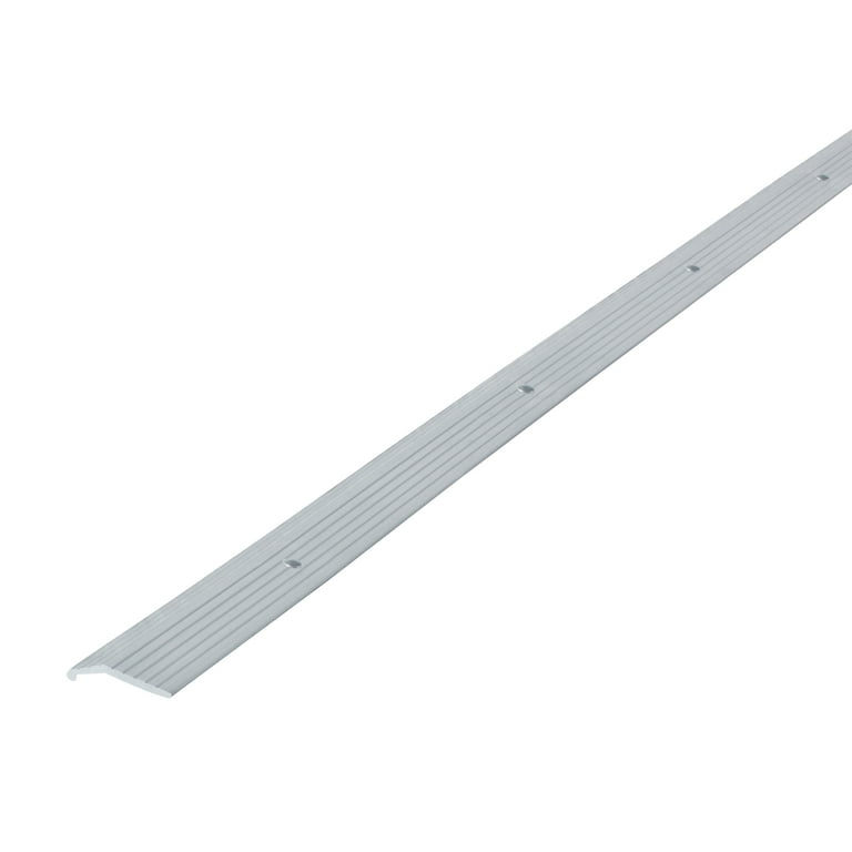 M-D 2-in x 72-in Fluted Silver Aluminum Floor Carpet Trim M-D 2-in x 72-in Fluted Silver Aluminum Floor Carpet Trim