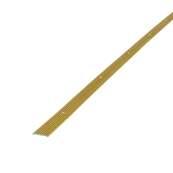M-D Building Products 79046 3/4 In. X 36 In. Satin Brass Aluminum Seam Binder w/ Screw Nails