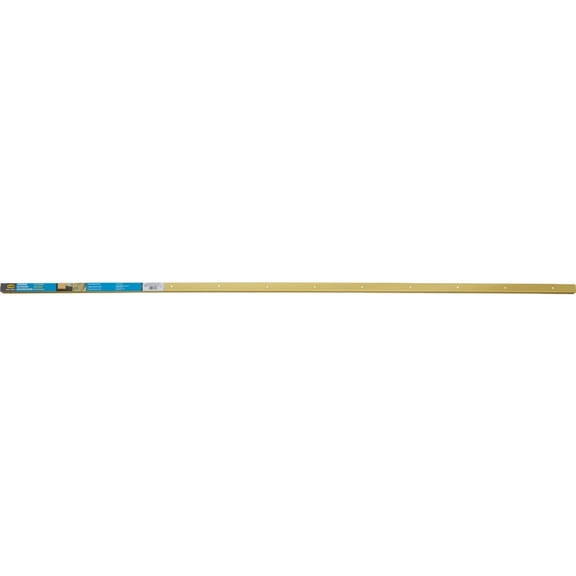 M-D Building Products 79103 Fluted 1-1/8-Inch by 1-1/8-Inch by 72-Inch Stair Edging, Satin Brass Residential Use, Standard Application