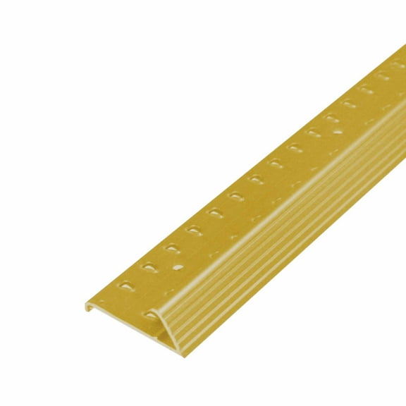 M-D Building Products 79137 1-3/8 In. X 72 In. Satin Brass Aluminum Carpet Gripper w/ Screw Nails
