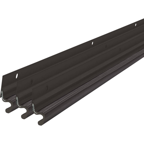 M-D Building Products 87783 Foam Stop Weatherstrip, Vinyl Clad Aluminum, Bronze, 36 x 84-in. - Quantity 6