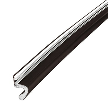 M-D Building Products 91397 96 in. Brown Vinyl-coated Foam Top and Sides Door Seal for Doors with Kerf/Channel