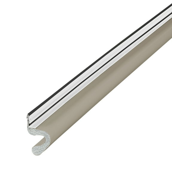 M-D Building Products 91800 81 in. Beige Vinyl-coated Foam Top and Sides Door Seal for Doors with Kerf/Channel