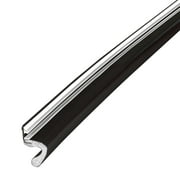 M-D Building Products 91813 150 ft. Black Vinyl-coated Foam Top and Sides Door Seal for Doors with Kerf/Channel