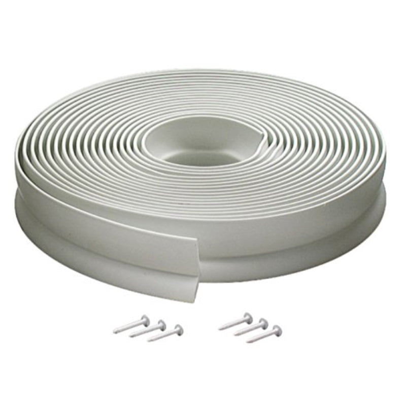 M-D Building Products 3822 Vinyl Garage Door Top and Sides Seal, 30 Feet, White