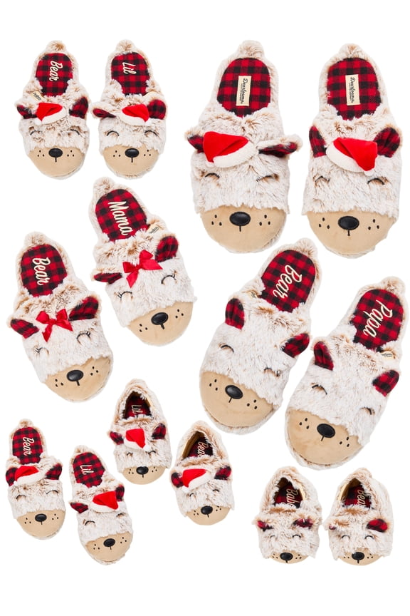 Cozy Comfort Matching Family Bear Slippers