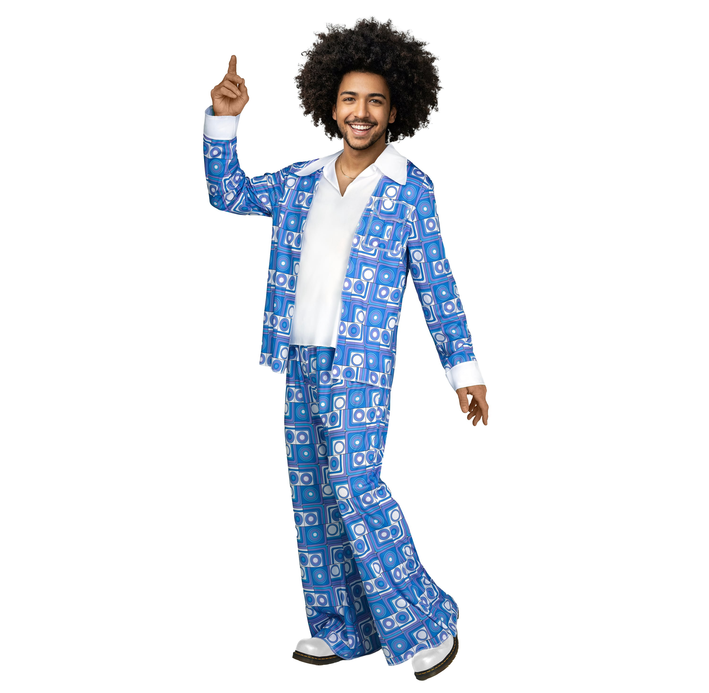 Disco Dude Halloween Costume for Adults, Men's Size L (36/38), by Way to Celebrate
