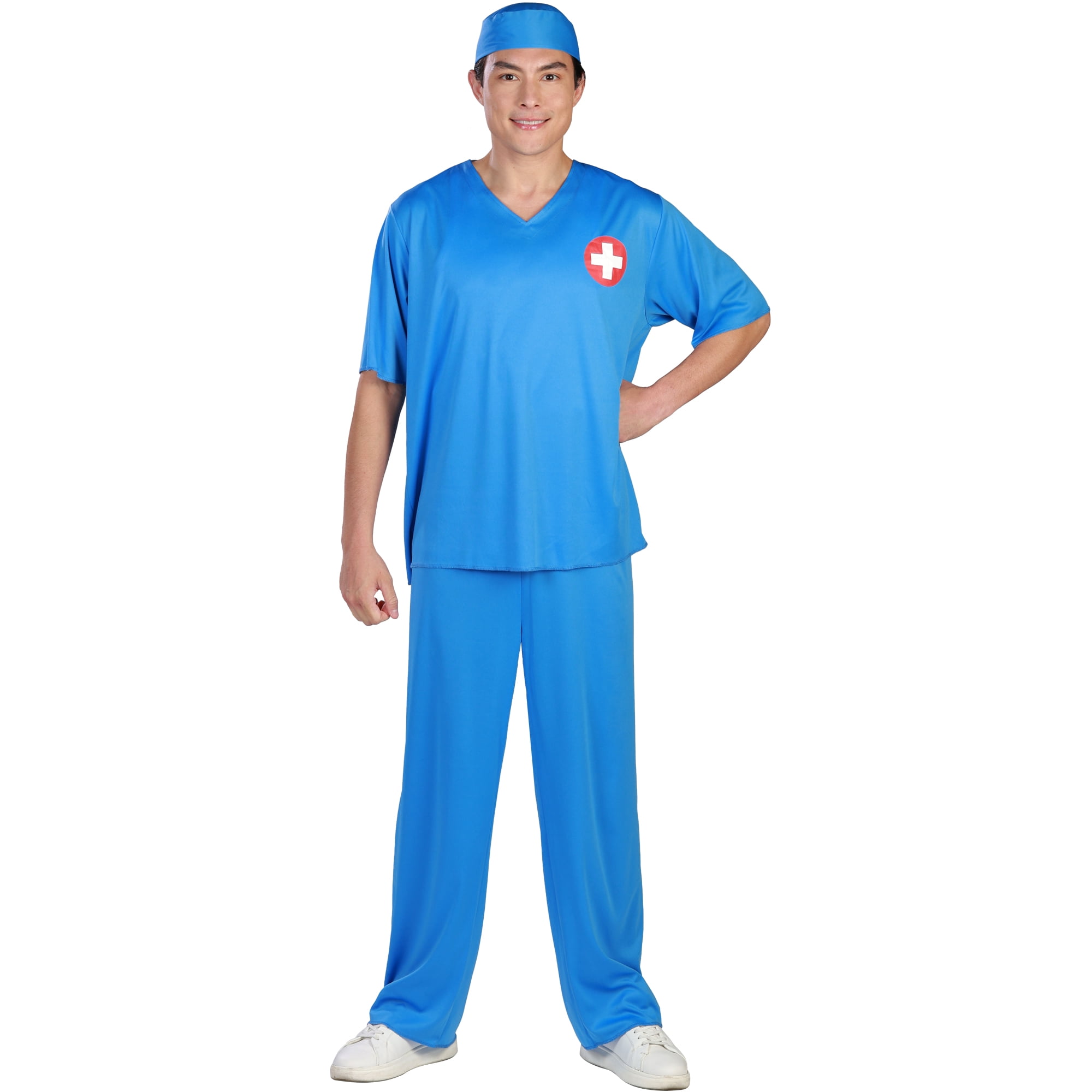 Doctor Scrubs Halloween Costume for Adults, Men's Size S (28/30), by Way to Celebrate