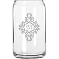 thumbnail image 1 of M Decorated Monogram Etched 16oz Libbey Can Glass, 1 of 1