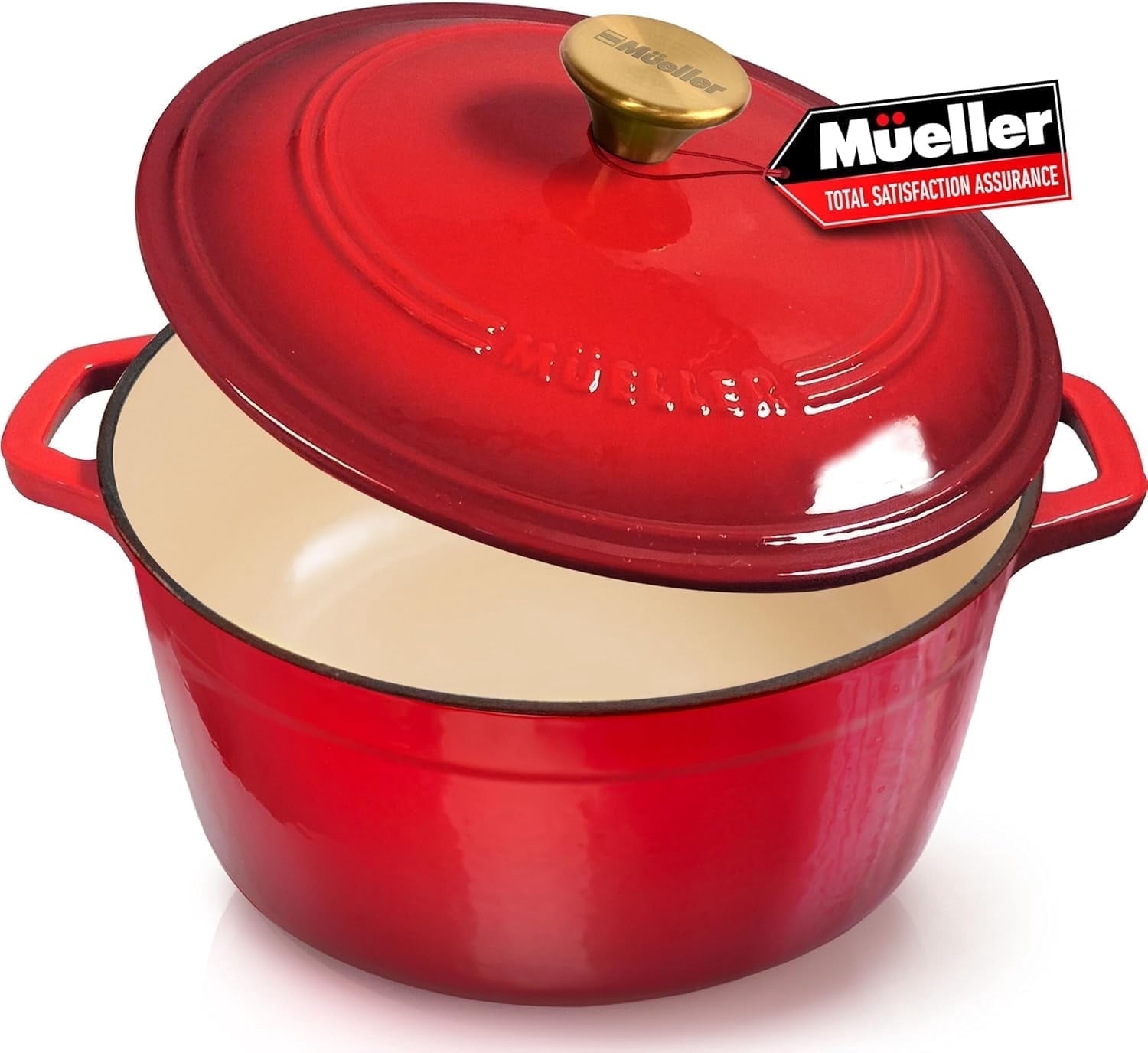 MÜELLERHOME Enameled Cast Iron Dutch Oven