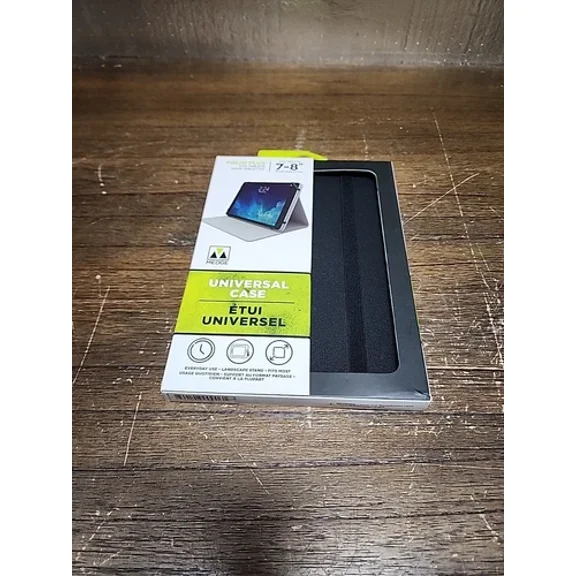 M Edge International Inc Basic Folio Black Fits Most 7 In.- 8 In. Tablets