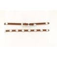 thumbnail image 1 of Double S® Dark Brown Leather with Silver Conchos Hatband 0237444, 1 of 2