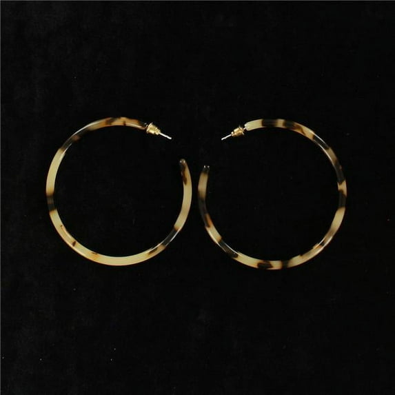 M&F Western 30984 Leopard Hoops Earrings