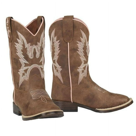 M&F Western 4442302-09 Kristina Childrens Boots, Brown - Size 09